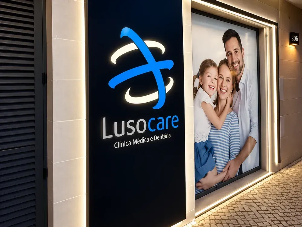 Entrada da clínica Lusocare