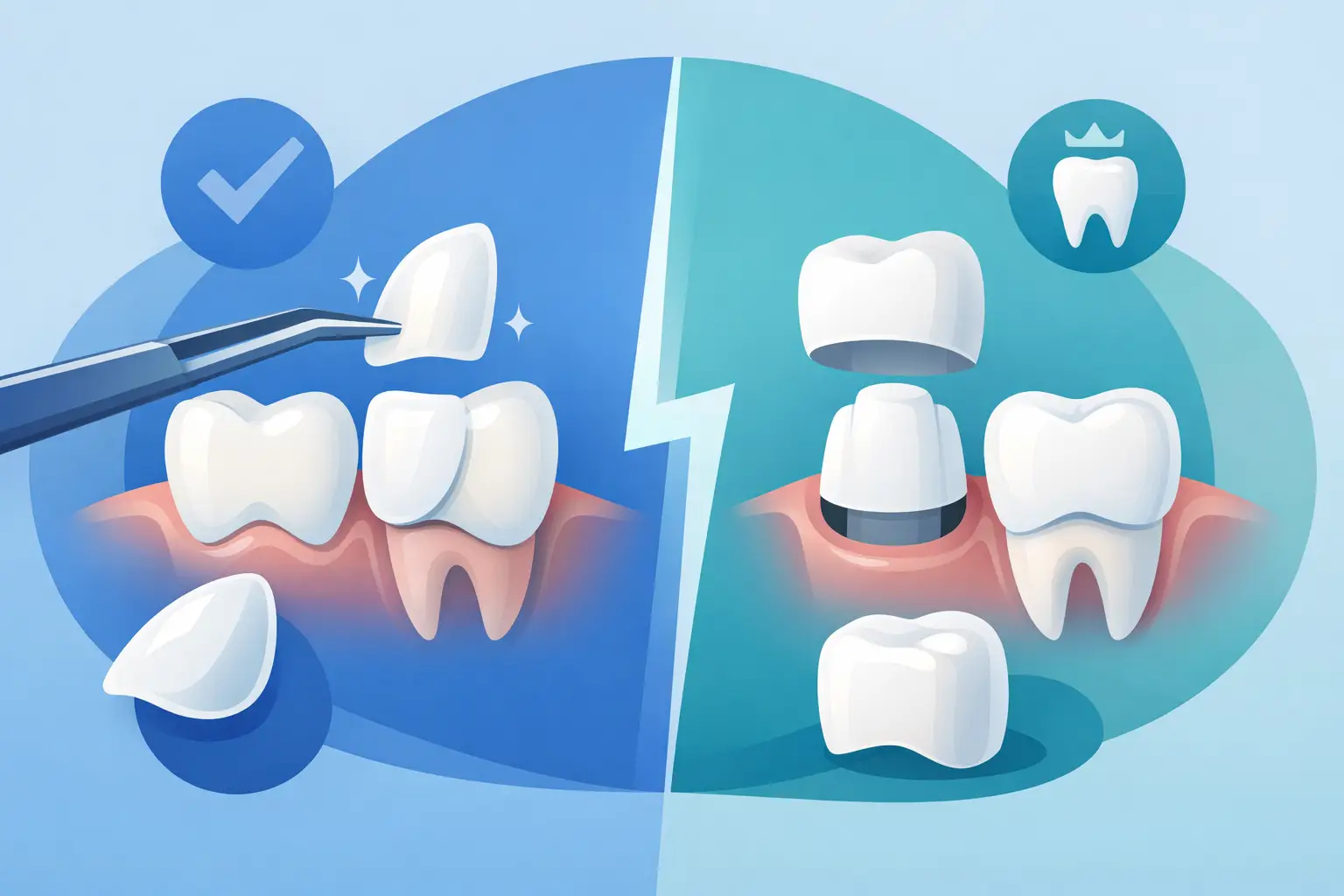 Facetas dentárias vs coroas: qual escolher?