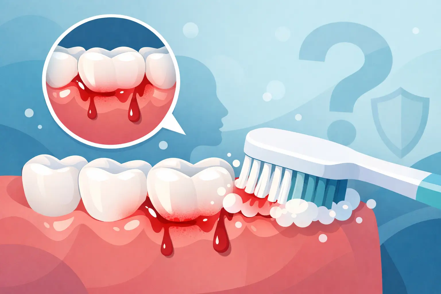 Gengivas a sangrar ao escovar: é normal?