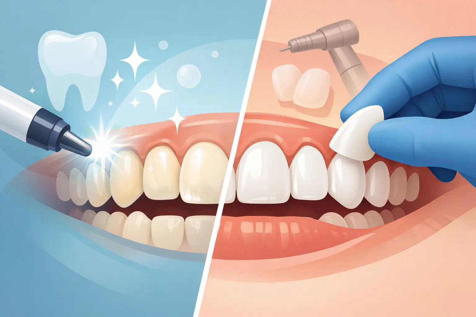 Branqueamento dentário ou facetas: qual escolher?