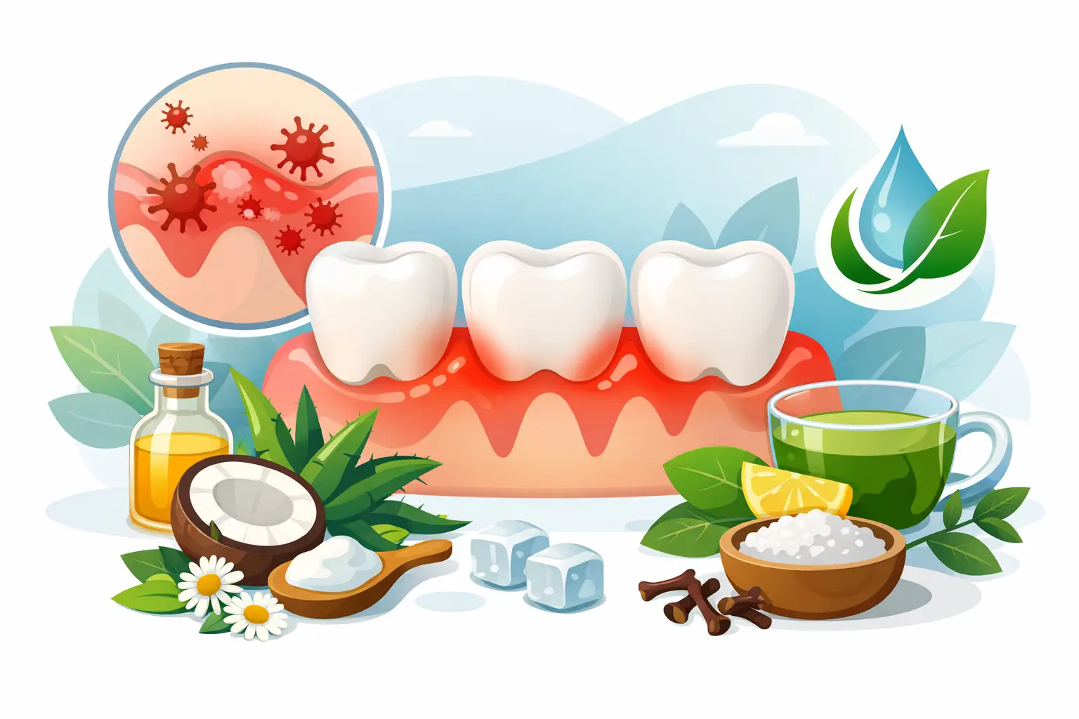 Como tratar gengivas inflamadas naturalmente