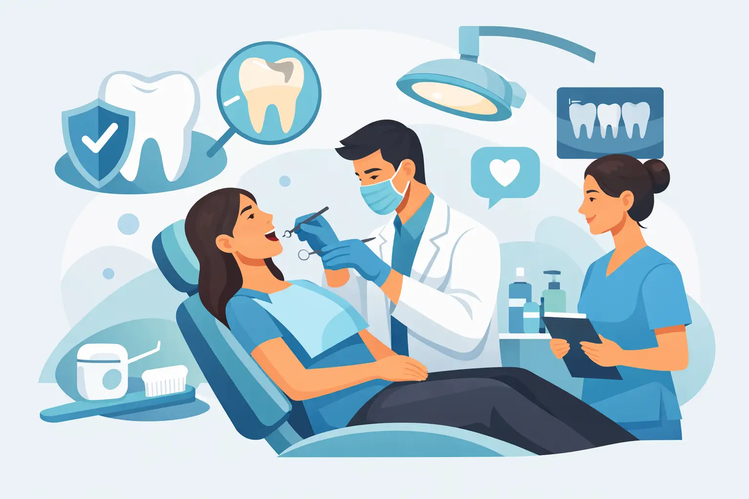 Consulta de medicina dentária preventiva