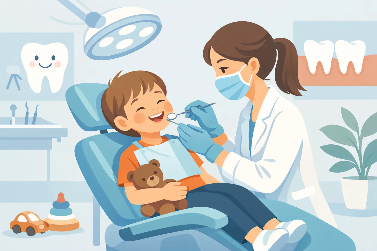 Consulta dentária sem stress infantil