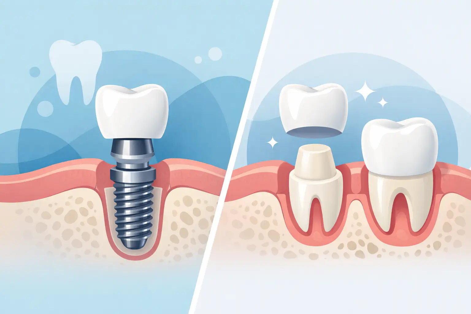 Diferença entre prótese e coroa dentária