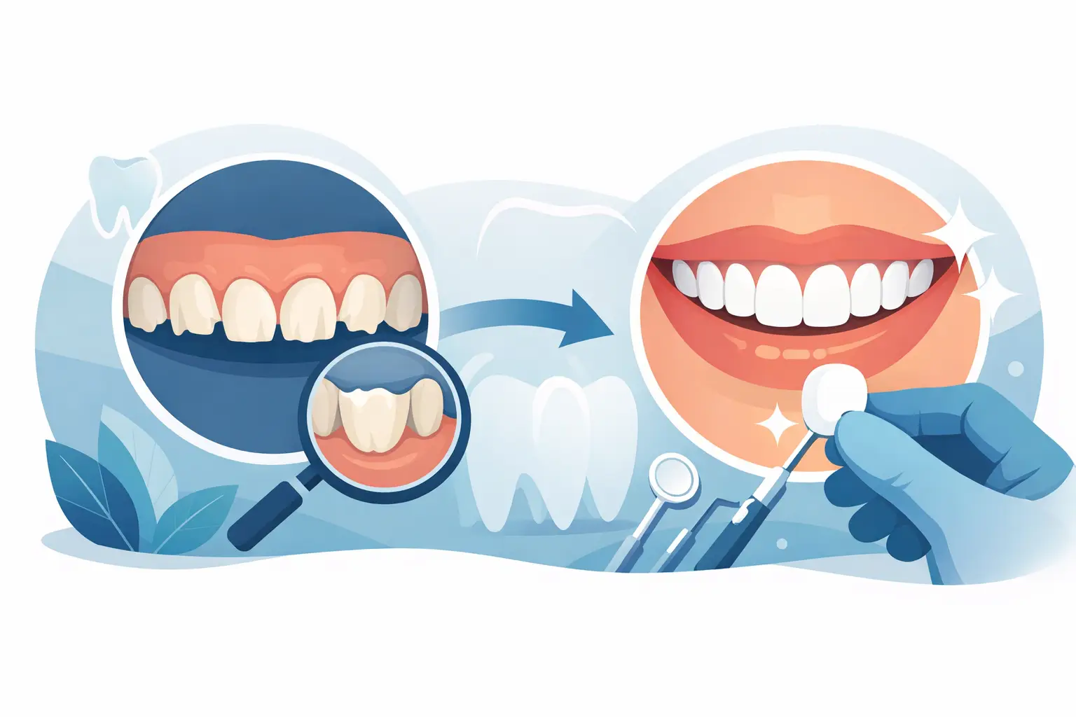 Tratamento para sorriso desgastado