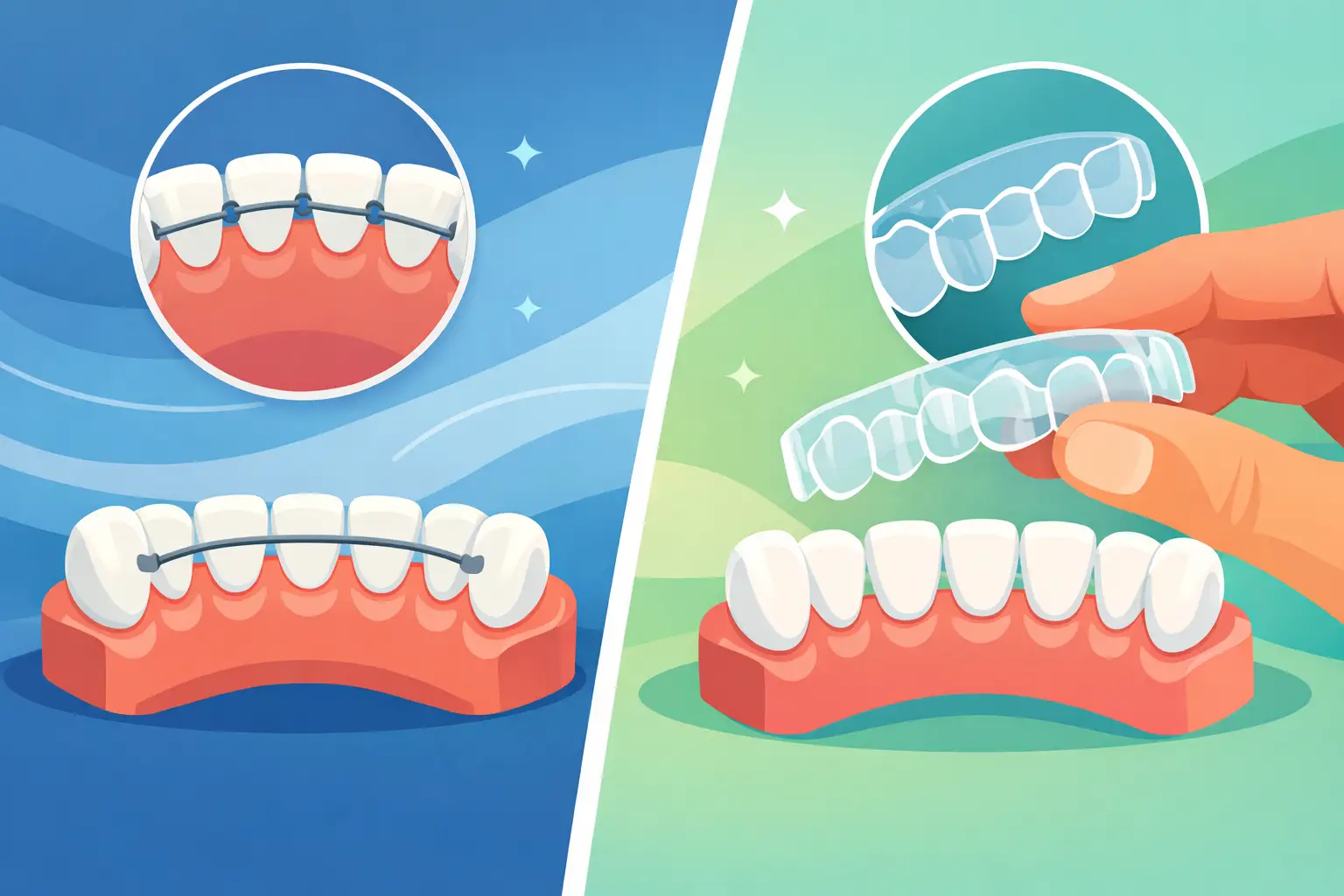 Contenção dentária fixa ou removível?